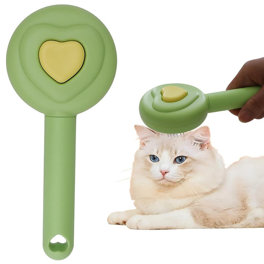 Pet Grooming Comb – One-Click Hair Removal Brush for Cats & Dogs