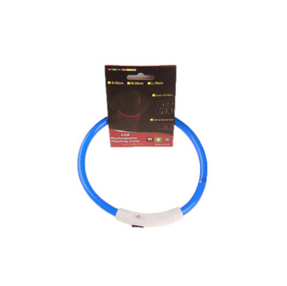 Light-Up Dog Collar – USB Charging, Neon Glow Safety for Night Walking