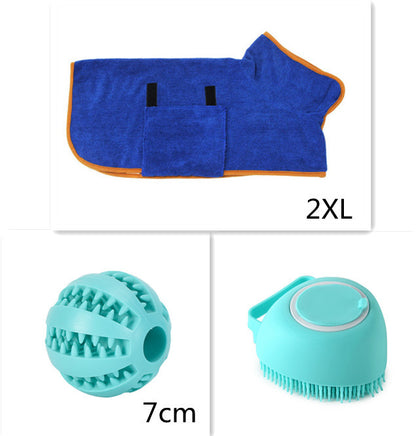 2-in-1 Silicone Pet Bath & Massage Glove – Shampoo Dispensing Grooming Brush for Dogs & Cats