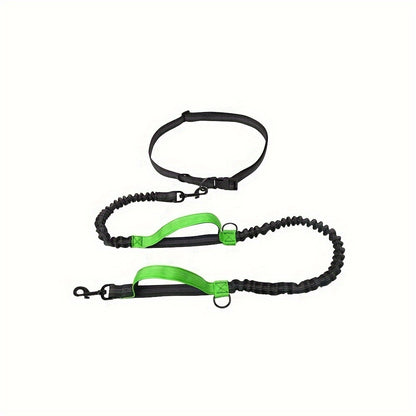 Hands-Free Dog Leash – Run, Walk & Train Comfortably | Adjustable Waist Belt, Durable Nylon