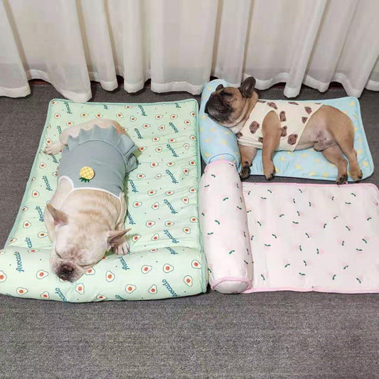 Portable Cooling Dog & Cat Mat – Summer Blanket, Washable Pet Bed