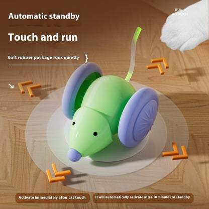 Interactive Electric Cat Toy – Smart Mouse Car with Obstacle Avoidance