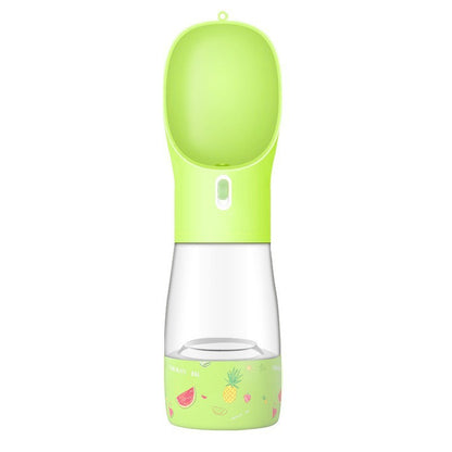 2-in-1 Portable Dog Water Bottle & Bowl – Travel Pet Feeder for Outdoor Walks