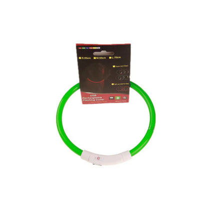 Light-Up Dog Collar – USB Charging, Neon Glow Safety for Night Walking