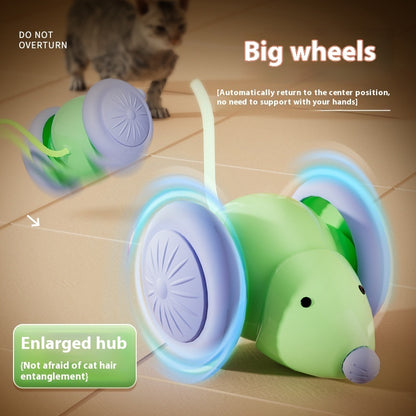 Interactive Electric Cat Toy – Smart Mouse Car with Obstacle Avoidance