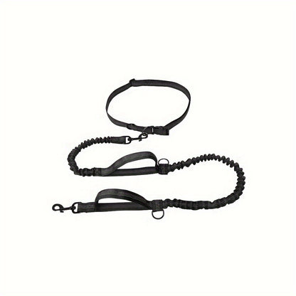 Hands-Free Dog Leash – Run, Walk & Train Comfortably | Adjustable Waist Belt, Durable Nylon