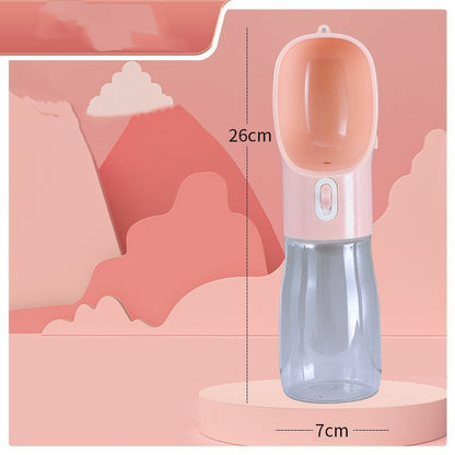 2-in-1 Portable Dog Water Bottle & Bowl – Travel Pet Feeder for Outdoor Walks