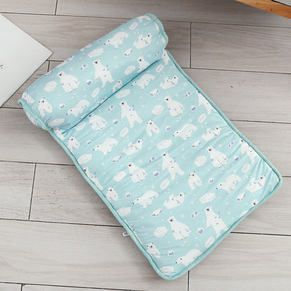 Portable Cooling Dog & Cat Mat – Summer Blanket, Washable Pet Bed