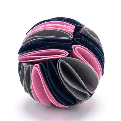Foldable Dog Snuffle Ball – IQ Training & Feeding Toy for Dogs