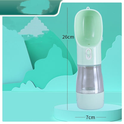 2-in-1 Portable Dog Water Bottle & Bowl – Travel Pet Feeder for Outdoor Walks