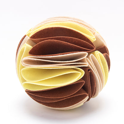Foldable Dog Snuffle Ball – IQ Training & Feeding Toy for Dogs