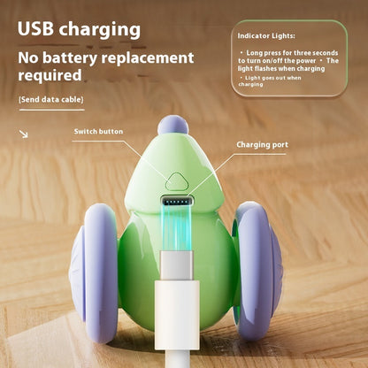 Interactive Electric Cat Toy – Smart Mouse Car with Obstacle Avoidance